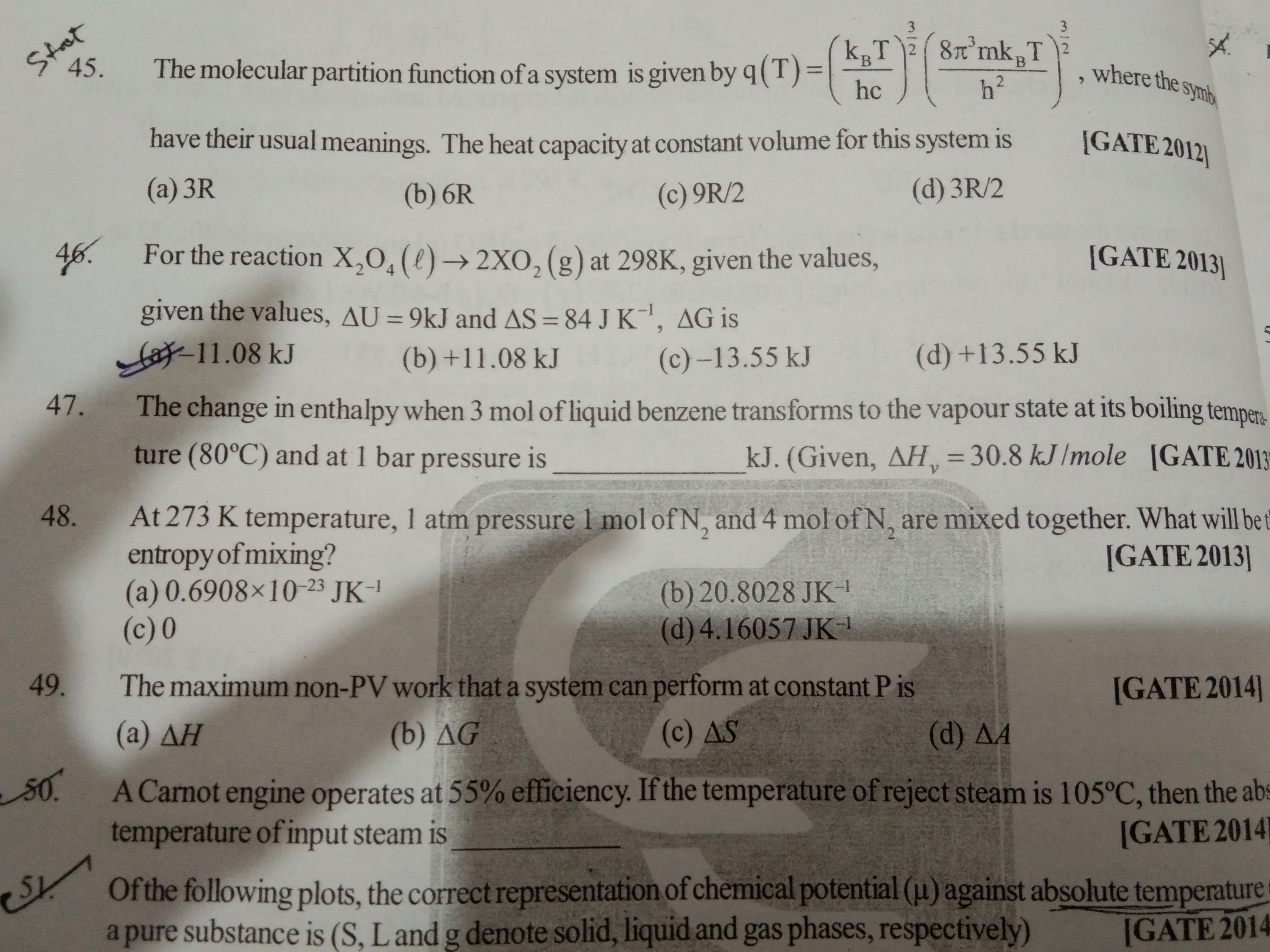 Question image for Please help me to solve question no. 47. How can
